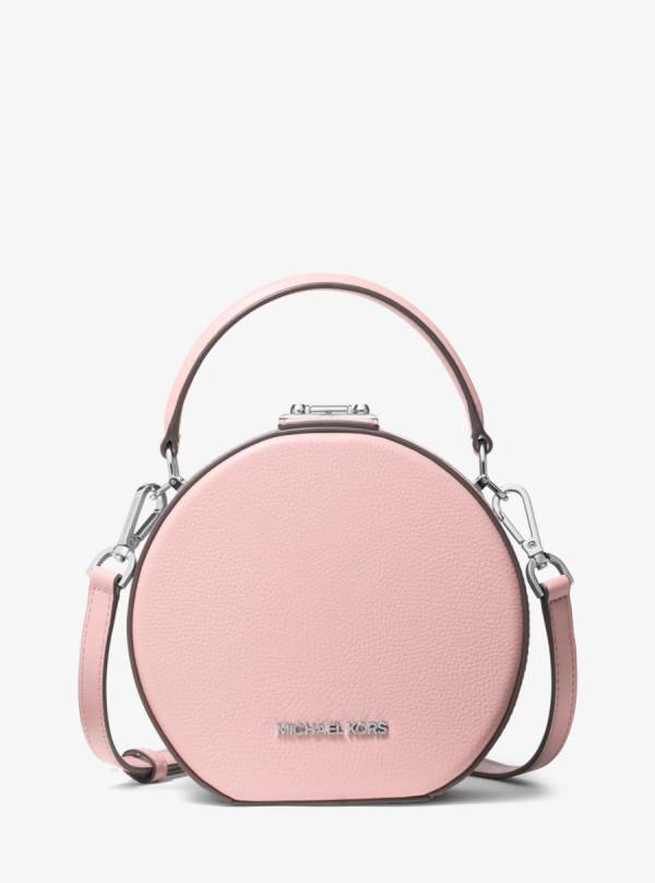 Damske Spojková Taška Michael Kors Serena Small Pebbled Leather Ruzove - Kabelky Michael Kors Levně | KFECZ-1398